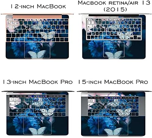 Vinyl обвивка Lex Altern е Съвместима с MacBook Air 13 инча Mac Pro 16 Retina 15 12 2019 2020 2018 Nature Blue Lycaenid