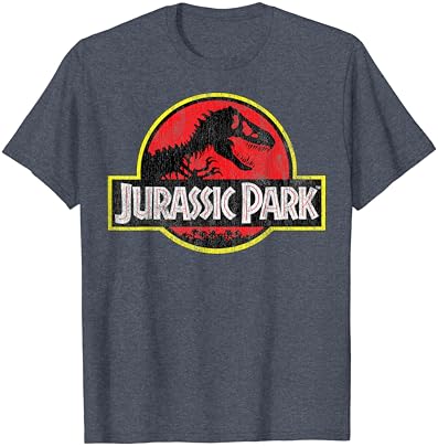 Потертая Оригиналната Тениска с логото на Джурасик Парк с логото на Парка