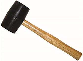 Гумен чук Bon Tool 15-220 - черна, 24 мл, 13 см, дървена дръжка