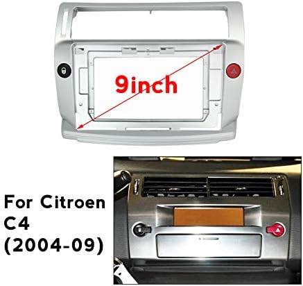 9 инча Радиото в автомобила Рамка за Citroen C4 2004-2009 DVD GPS Navi Плейър Панел на Арматурното Табло, Комплект за Монтаж
