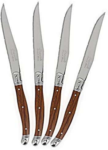 Ножове за стек Лагуйоле на френски език, комплект от 4 броя (от дървесни влакна)