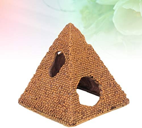 Стъклени Съдове STOBOK Декор за вашия Аквариум Заключване, Подложки За Декориране на Аквариума, Египетска Пирамида, на Скалата,