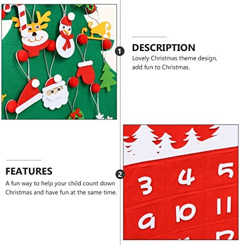 SOIMISS 1 комплект само Фетровый Коледен Адвент-Календар Украса за Коледната Елха Коледен Декор