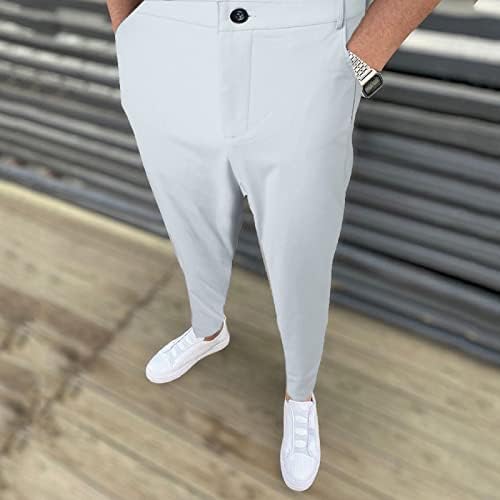 42x29 Мъжки Панталони Мъжки Ежедневни Разнообразни Модни Брючные Панталони Soild Color Slim Fit Комплект за малки Крака