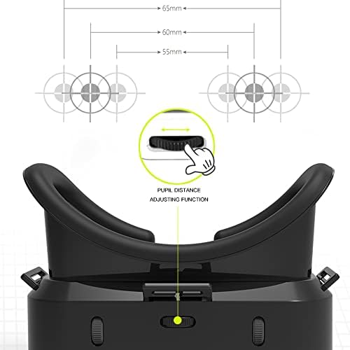 Слушалки TooTwo VR, Универсален Слот Очила за виртуална реалност с Регулируем екран 4,7-7,2 инча, Съвместима с телефони iPhone,