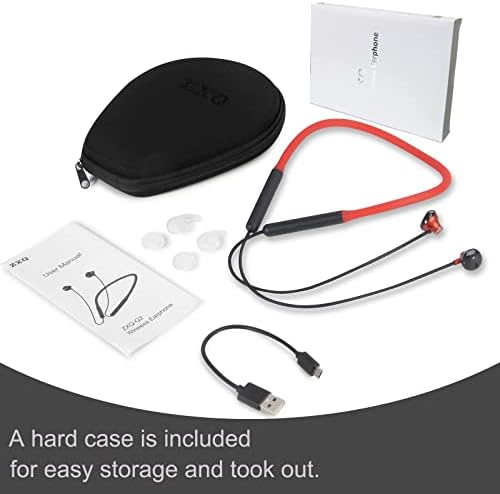 Безжични Bluetooth слушалки ZXQ Q2 с шейным ръб, Слушалки с магнитен ръб, Спортни слушалки с микрофон, 12 часа възпроизвеждане, леки, защитени от изпотяване за тренировки, с
