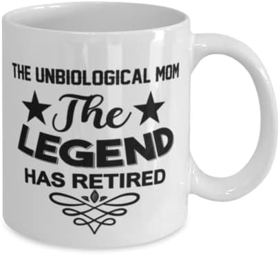 Чаша за Небиологической мама, Легендата се пенсионирах, Нови Уникални Идеи за Подаръци за Небиологической мама, Чаена Чаша,