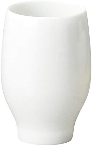 Бял Порцеланов Чаша за една порция под формата на пъпка 2,2 х 3,3 инча (5,5 х 8,3 см), 4,2 ет. унция (120 cc),