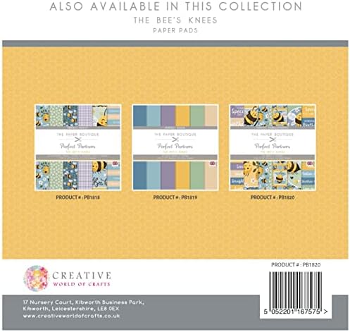 Хартия бутиков Перфектни партньори - Пчелни заетостта - Цветни декорации, 8 x 8 инча (PB1820)