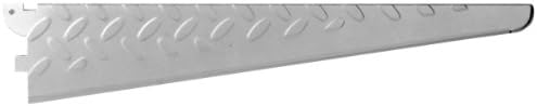 Скоба за рафтове Джон Стърлинг HEAVYWEIGHT Diamond Plate Срок Support System, 14 инча, Platinum, 0202-14PM