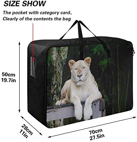 N/A Чанта за съхранение на дрехи, Легла за Завивки, Големи Голям Чанта-Органайзер с изображение на Тигър и животни,