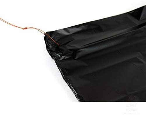 Втулки За боклук пакети UPIT HDPE за тежки условия на експлоатация, 6 Литра, 18,5x25,2 инча, 100 грама - Черен