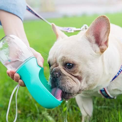 Бутилка за вода за кучета, преносима бутилка за вода за домашни любимци, за разходки, херметична опаковка за вода за кучета,