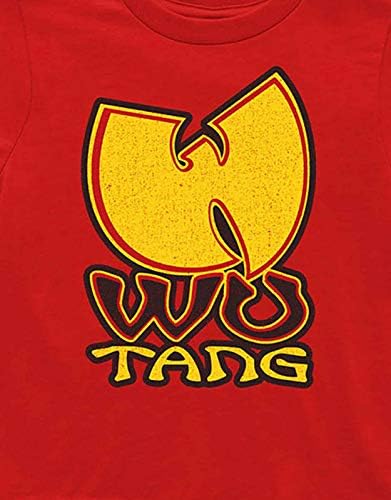 Тениска за деца на Wu-Tang Clan с официален логото на Wu-Tang Червен цвят от 12 месеца до 5 години