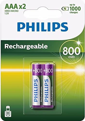 Акумулаторни батерии тип AAA Philips Multilife 1,2 На 800 ма (в пакет по 2 броя)