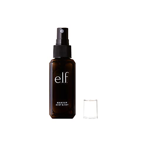 e.l.f. Cosmetics Mist & Set Определя спрей, задържащ грим на лицето си и очите в продължение на целия ден, 2.02 течност.