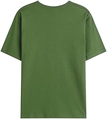 Xiloccer Мъжки Годишна Ежедневна Тениска С Триъгълен Принтом, Блуза, Блузи с Къс ръкав и Кръгло Деколте, Риза, Мъжки