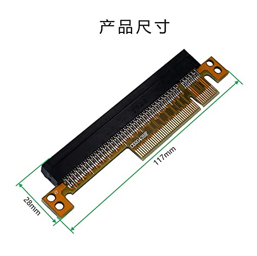 Cablecc PCI-E Express 8X-16x удължителен кабел Конвертор Странично Card Адаптер от мъжа към Жената удължителен кабел Адаптер