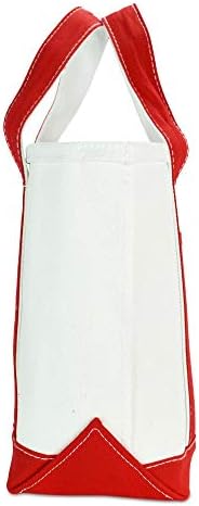 DALIX 14 Мини-Малка Памучен Холщовая чанта-тоут за сватбени подаръци в Червено-бял цвят