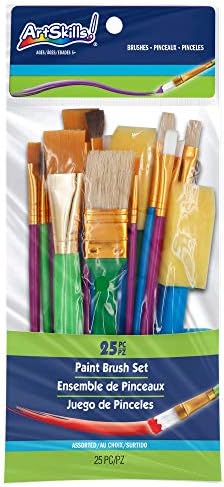 Комплект четки ArtSkills за рисуване-Различни четки, 25 парчета, (PA-2585)