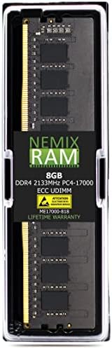 8 GB (1x8 GB) DDR4-2133 Mhz PC4-17000 ECC UDIMM 1Rx8 1,2 В Небуферизованная сървър памет от NEMIX RAM