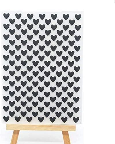 NZJ Честит Свети Валентин Сърцето на Фона на Любовта Пластмасови Папки с Релефни изображения за Направата на Картички,