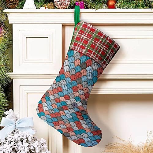 Русалочья Кожа Pattern4 Пайети Коледни Празници Чорапи Обратим което променя Цвета си в Магически Състав за Коледно