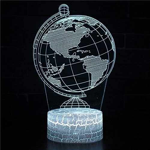 SZG Глобус Настолна Лампа 2 Докосване Led нощна светлина Домашна Стая Дъгова Кон Lampen Украса Творчески