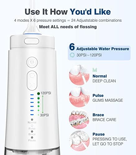 Тоалетка Luxspire + Безжична Водна нишка Newes, Професионална Портативна конец за Зъби с храненето в 4 режима, Водоустойчив