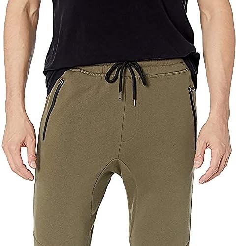 Мъжки Прилепнали Панталони за джогинг от мека кепър лента през BROOKLYN ATHLETICS Slim Fit
