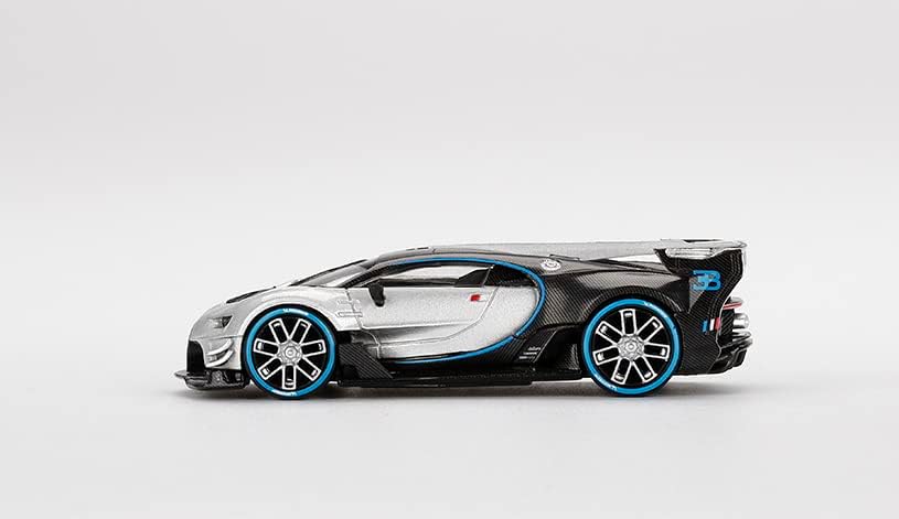 Bugatti Vision Gran Turismo от Трески и въглеродни влакна, Монолитен под натиска на модел на превозното средство 1/64 от True Scale Miniatures MGT00369