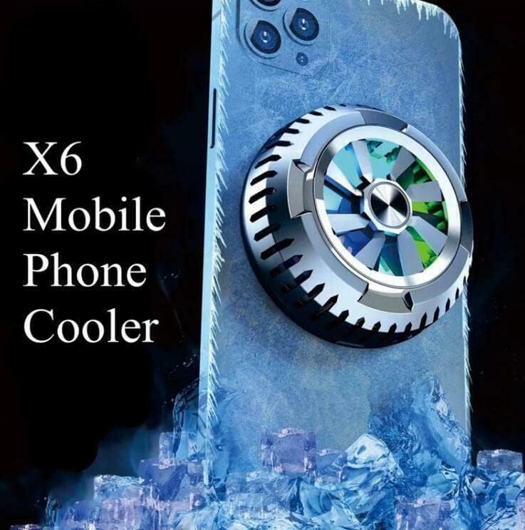 Преносим гъвкав магнитен полупроводници охладител за телефон amhello X6, USB за охлаждане на игри (черен)