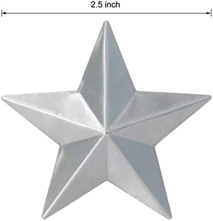 ZNCO 55 БР. на едро Непълни метални Амбарные Звезди за Diy, Поцинковани Сребристи Метални Звезда без дупка за украса и довършителни
