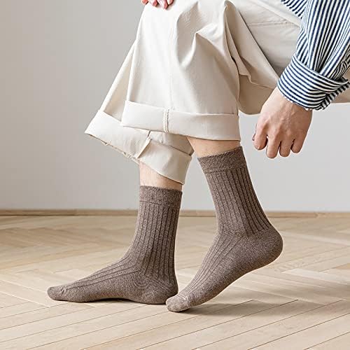 Чорапи със слушалки WYBAXZ, Обикновена Чорапи Вертикални Райета, Чорапи със средна дължина, Класически Ежедневни
