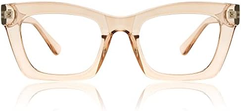 Дамски очила за четене JiSoo с по-голям размер Котешко око в стилни рамки Cateye Readers TR90
