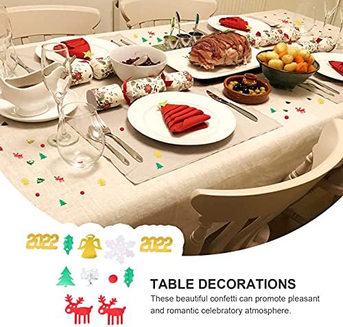 BESTOYARD Yule Decor 5 опаковки на Коледните Конфети 2022 Нова Година Конфети От Метално Фолио Коледно Дърво Пайети