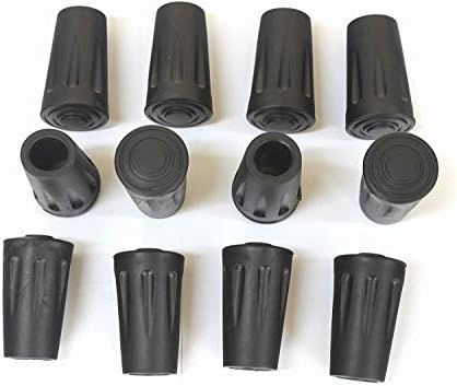 Youshe 12 Опаковки Сменяеми трайни треккинговых пръчки с предпазни гумени топчета, подходящи за стандартен