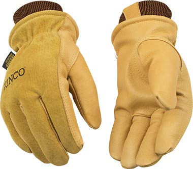 Работни ръкавици Kinco Премиум-клас с подплата от зърно и велур от свинска кожа (стил № 94HK)