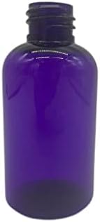 Natural Farms 2 унции Purple Boston БЕЗ BPA - Бостонские бутилки - 24 опаковки на Празни контейнери за еднократна употреба - Етерични масла, - Опаковки за коса | Бял бъде фино разпръс?