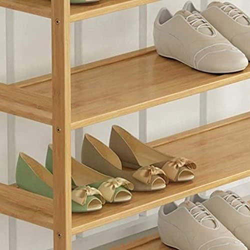 Рафт За Обувки DINGZZ, Проста и Многопластова Задвижваната Обувки Шкаф От масивно Дърво, Рафтове За Съхранение на Обувки В Спалнята