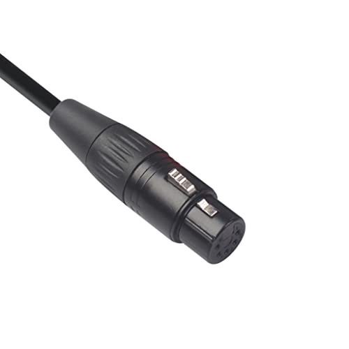 Seadream 3-пинов XLR до 5-пинов свързващ кабелям XLR Female; 32,8 Ft XLR 5-пинов конектор за 3-контактни аудиоколонок DMX Ротационен кабел (10 метра)