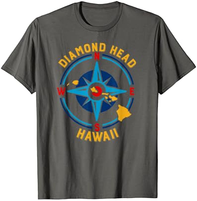 Тениска Diamond Head с Гавайским Компас и Роза