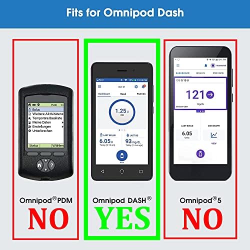 Нов силиконов мек калъф Премиум дизайн за Omnipod Dash PDM (Персонален мениджър на диабет) (Куче /HPink)