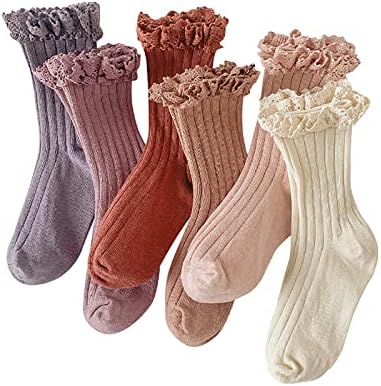 Детски чорапи, Реколта Дантелени Обикновена Чорапи с двойна игла, Детски Чорапи за момичета, Пролет-Есен, Детски