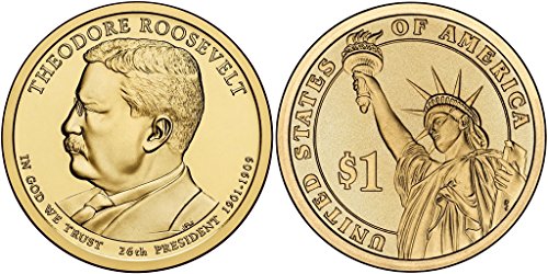 Монета 2013 г. номинална стойност от 2 паунда - Президентски билет Теодор Рузвелт, Без да се прибягва
