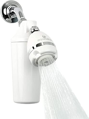 Система за филтриране на вода за къпане Aquasana с регулируема дюза за душата - Филтрира над 90% хлор-въглеродни и KDF