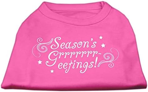 Тениска с Трафаретным принтом Seasons Greetings Светло Розово XS (8)