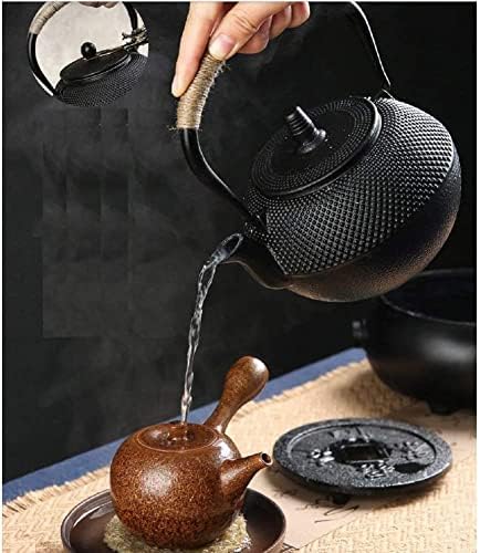 HaveFun Чайник, чайникът, Керамика, 900 мл, Определени Заварочных Манекени, Чугун Кана с Филтър от Неръждаема Стомана