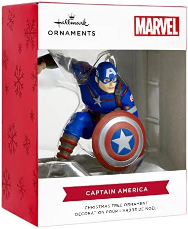 Визитна картичка на Marvel Отмъстителите Капитан Америка Коледна Украса