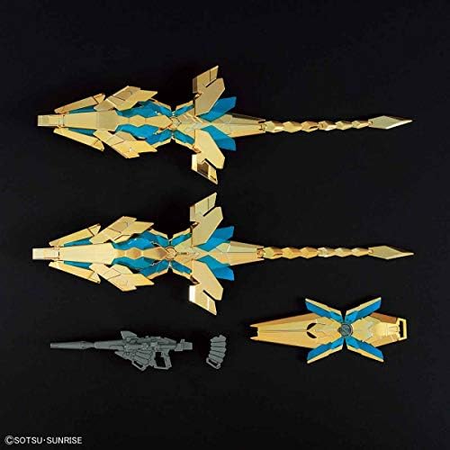 Колекция от модели Bandai Hobby HGUC 1/144 Gundam Unicorn Phenex със златно покритие (Gundam Narrative) Gundam UC